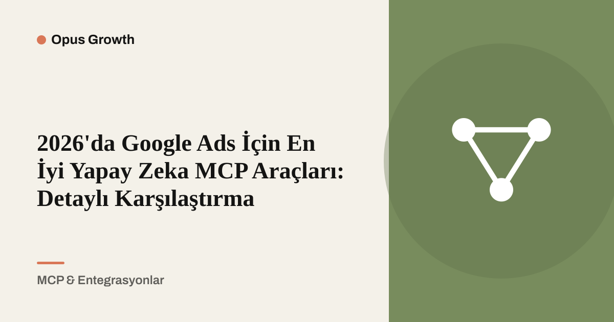 Google Ads MCP Araçları Karşılaştırması: 3 Seçenek, 6 Kriter