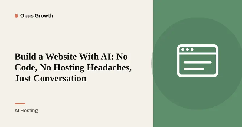 Build a Website With AI: Isolated Server, Automatic SSL