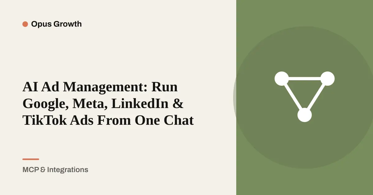 AI Ad Management: Run Ads on 4 Platforms From One Chat