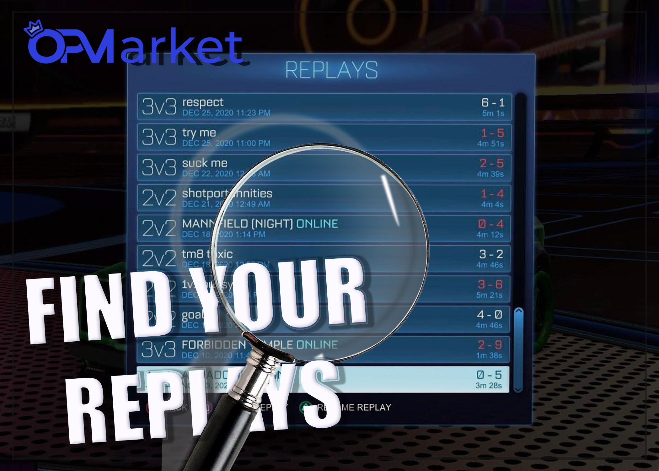 Rocket League Replays How to Clip and Save Them OP.Market