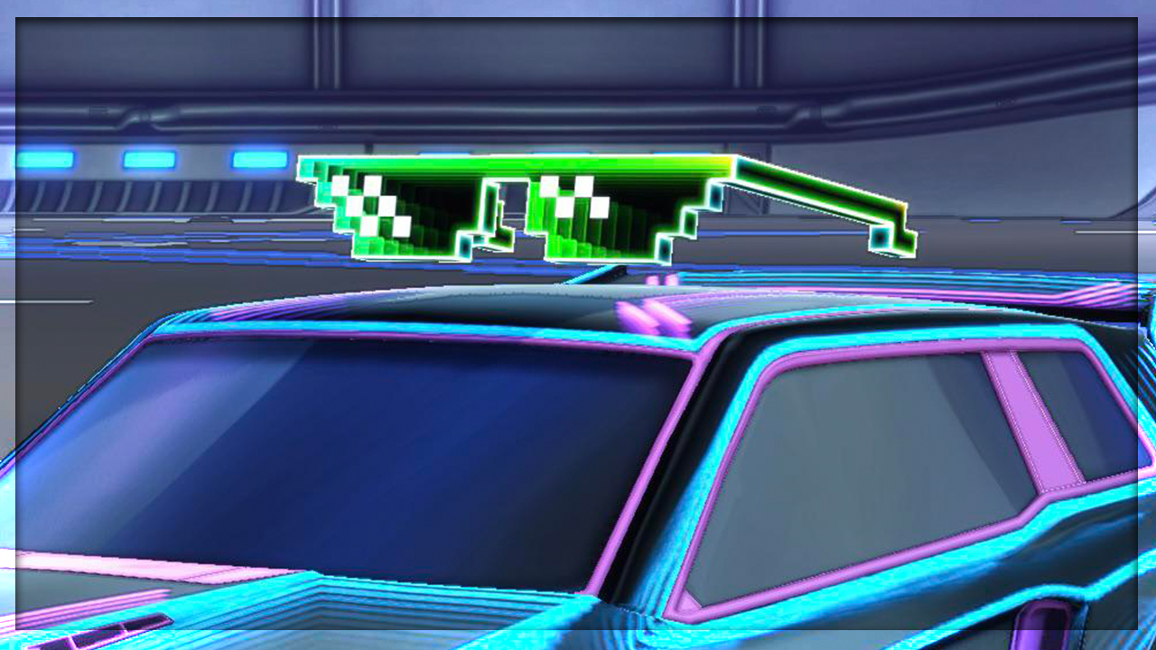 The Multichrome Pixelated Shades Rocket League's Fornax Series Star