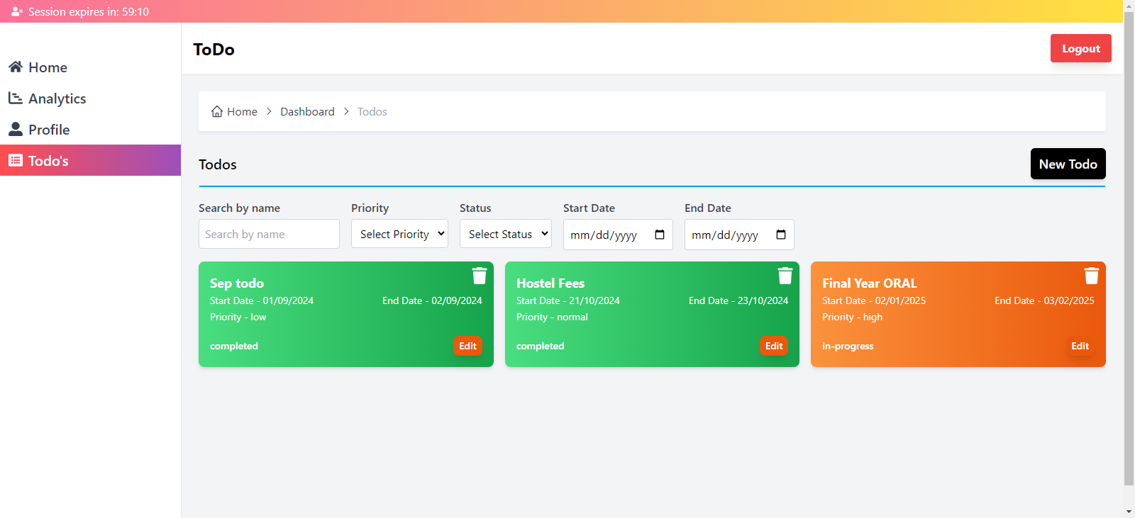 Dashboard User