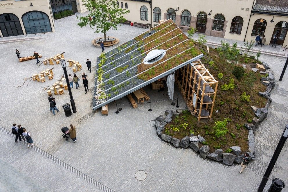 Utstilling utenfor Nasjonalmuseet