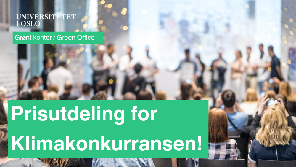 Prisutdeling for Klimakonkurransen!