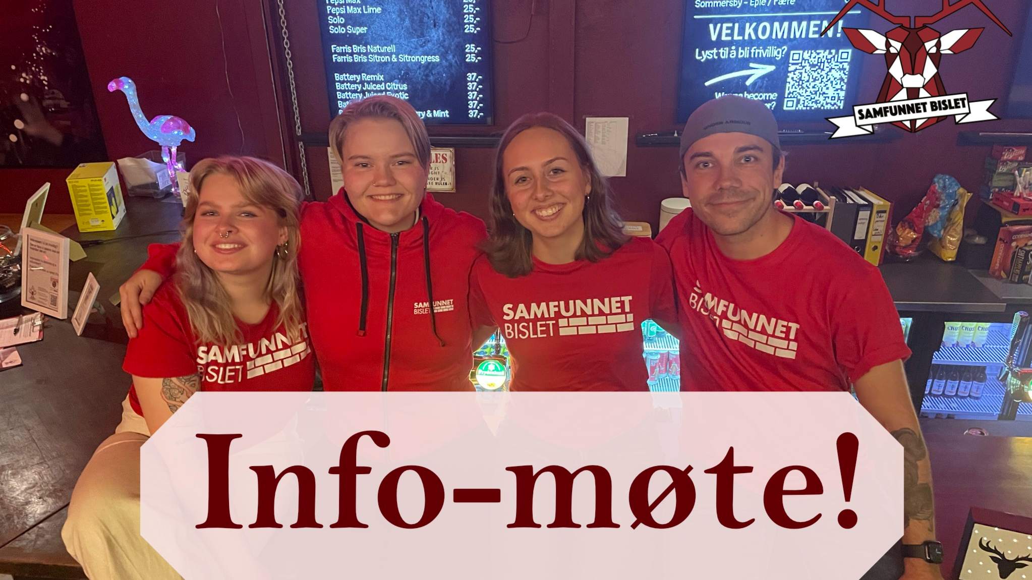 Infomøte og gratis pizza // Info-meeting and free pizza