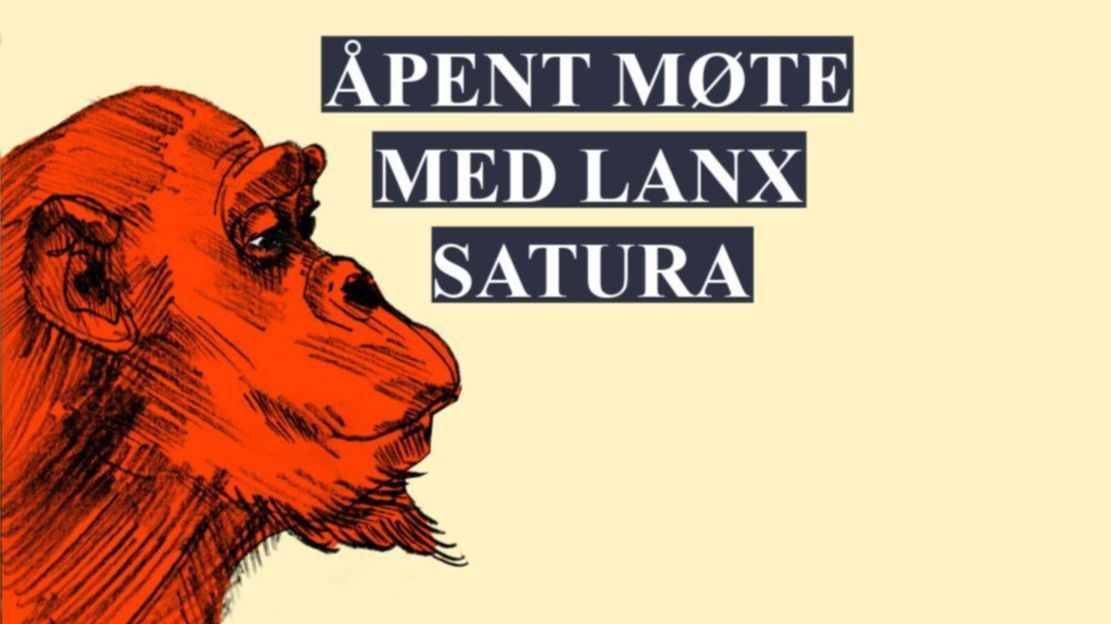 Åpent møte med Lanx Satura. Bilde av Lanx-apen