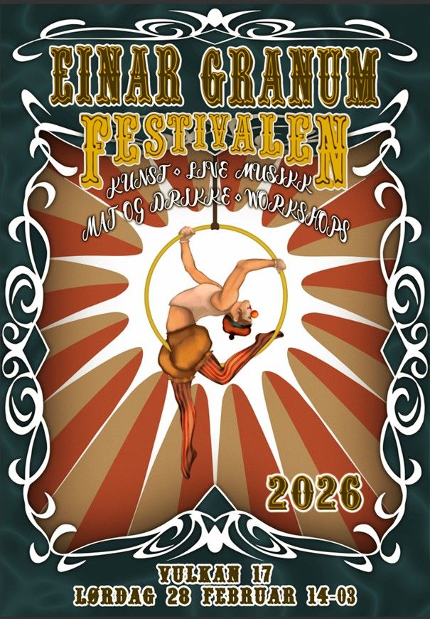 plakat med sirkusartist