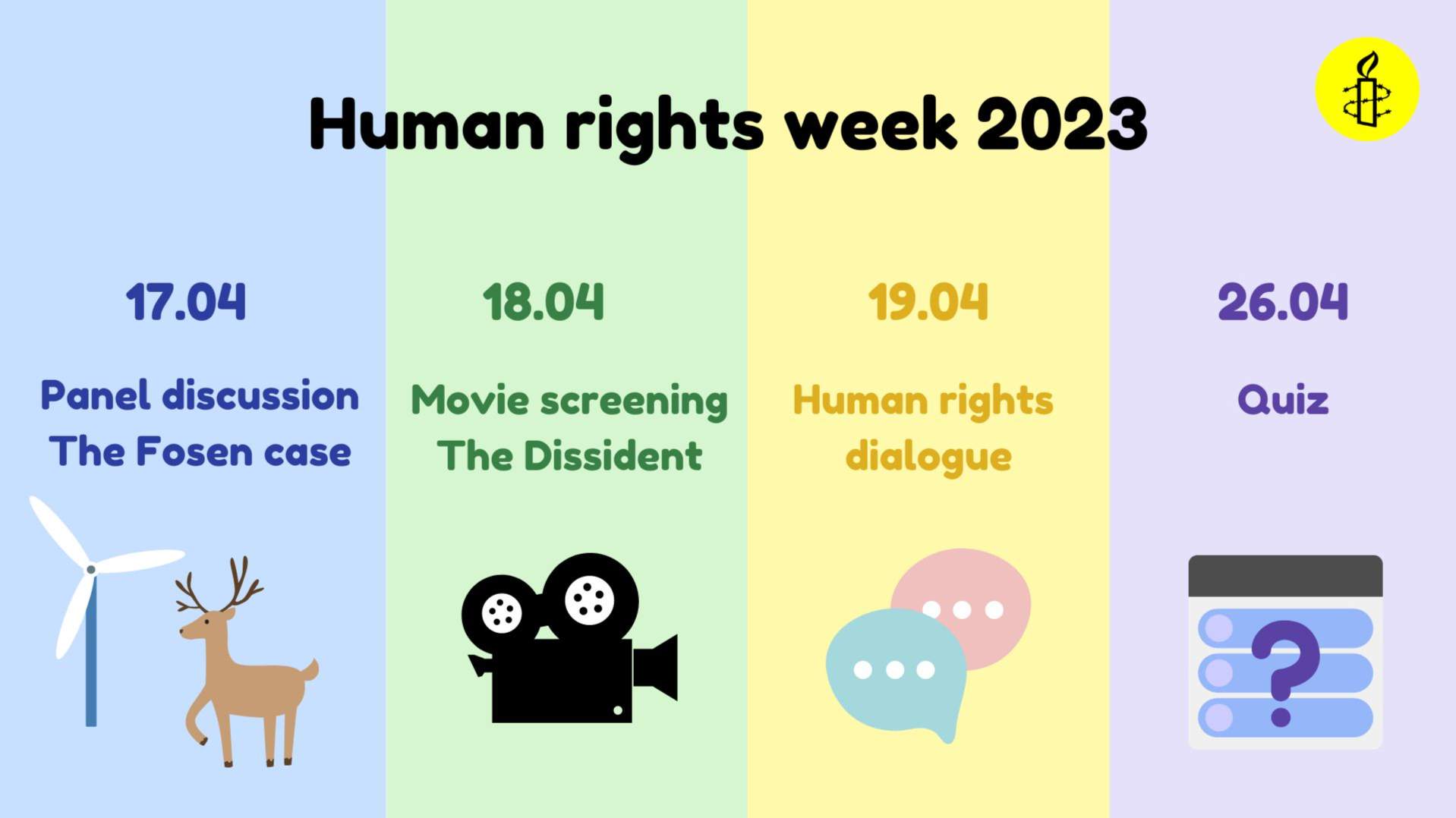 Amnesty OsloMet arrangerer menneskerettighetsuke