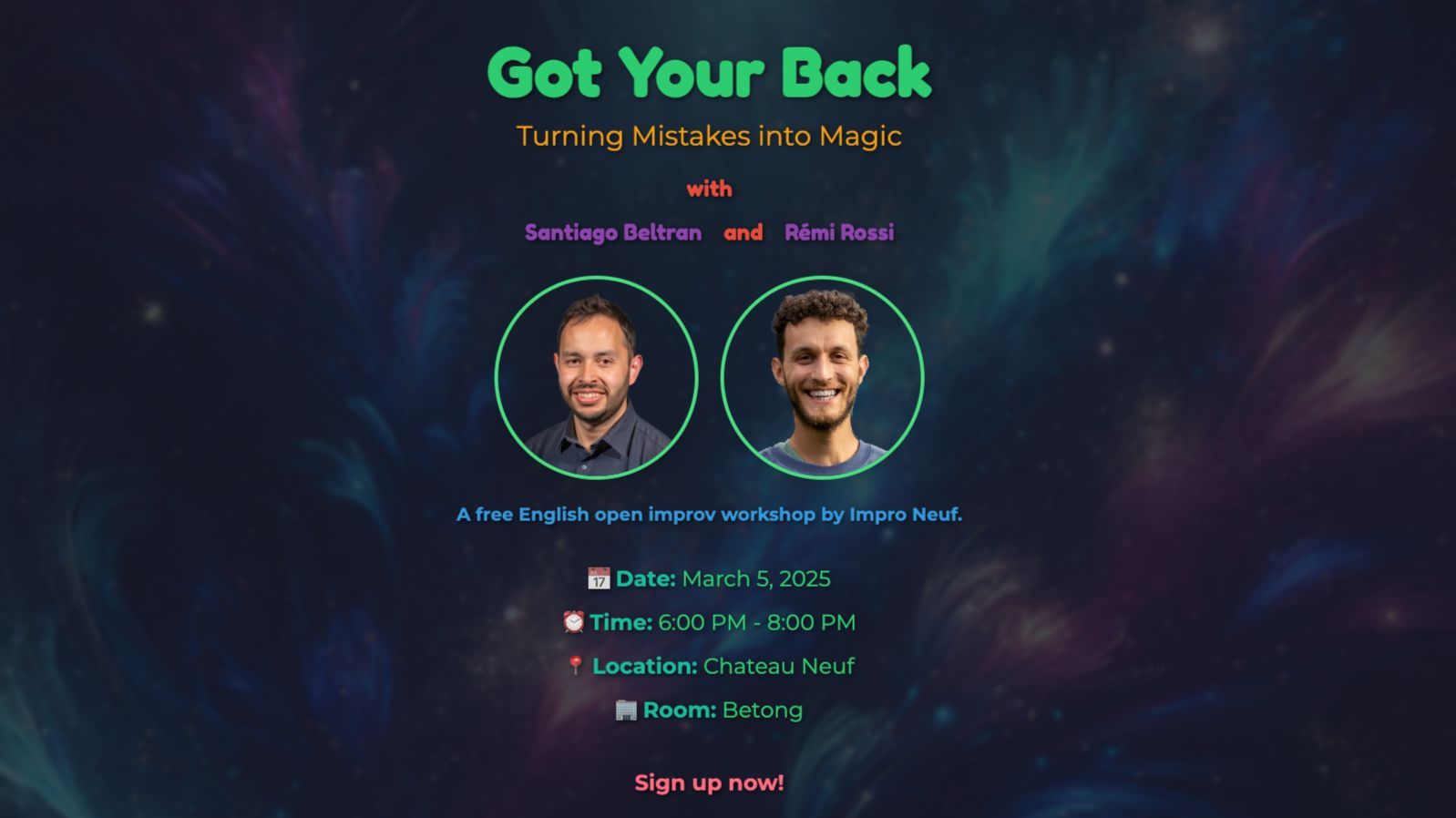 Got Your Back: Turning Mistakes into Magic with Rémi Rossi and Santiago Beltran