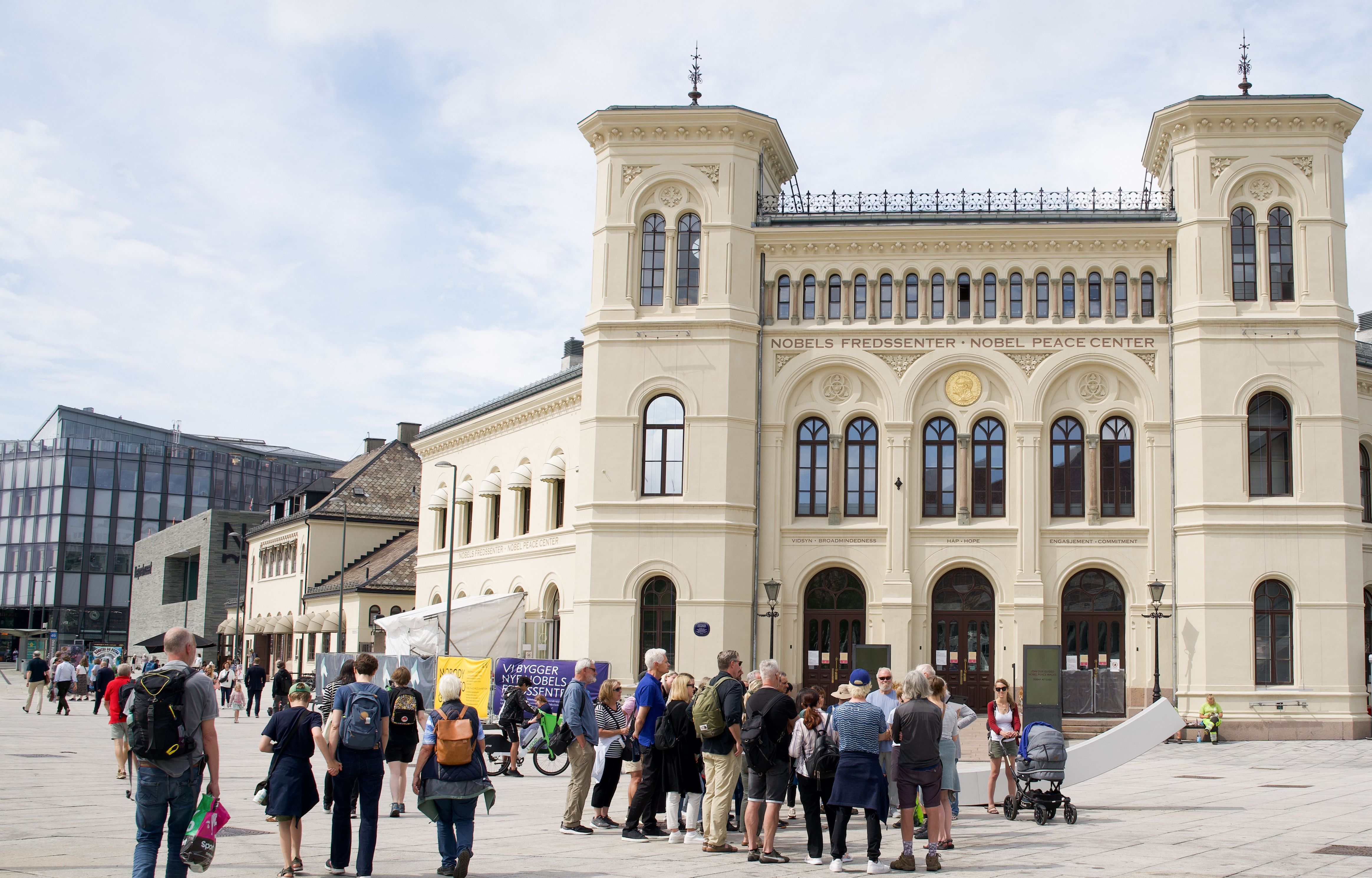 Nobel Peace Walks utenfor Nobels Fredssenter