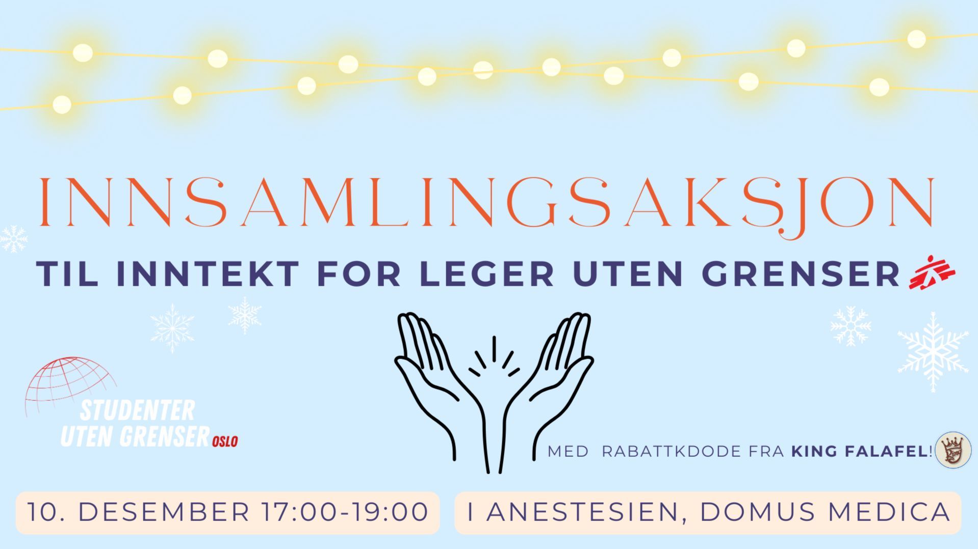 Innsamlingsaksjon til inntekt for leger uten grenser