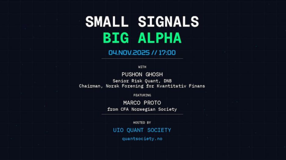 Small signals, big alpha?