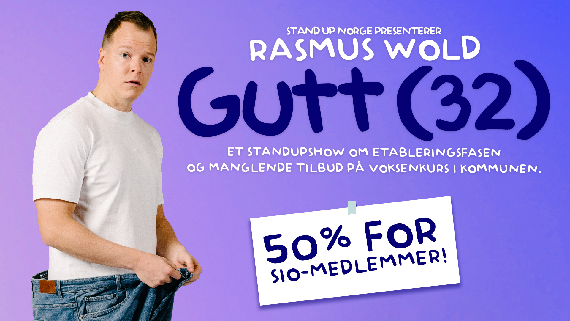 Grafikk med bilde av Rasmus Wold