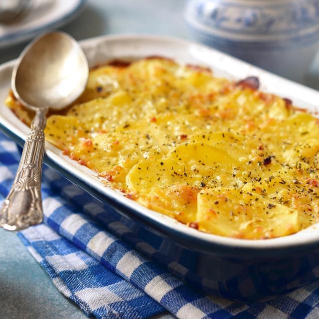 Thumbnail image for Celery Root and Potato Gratin