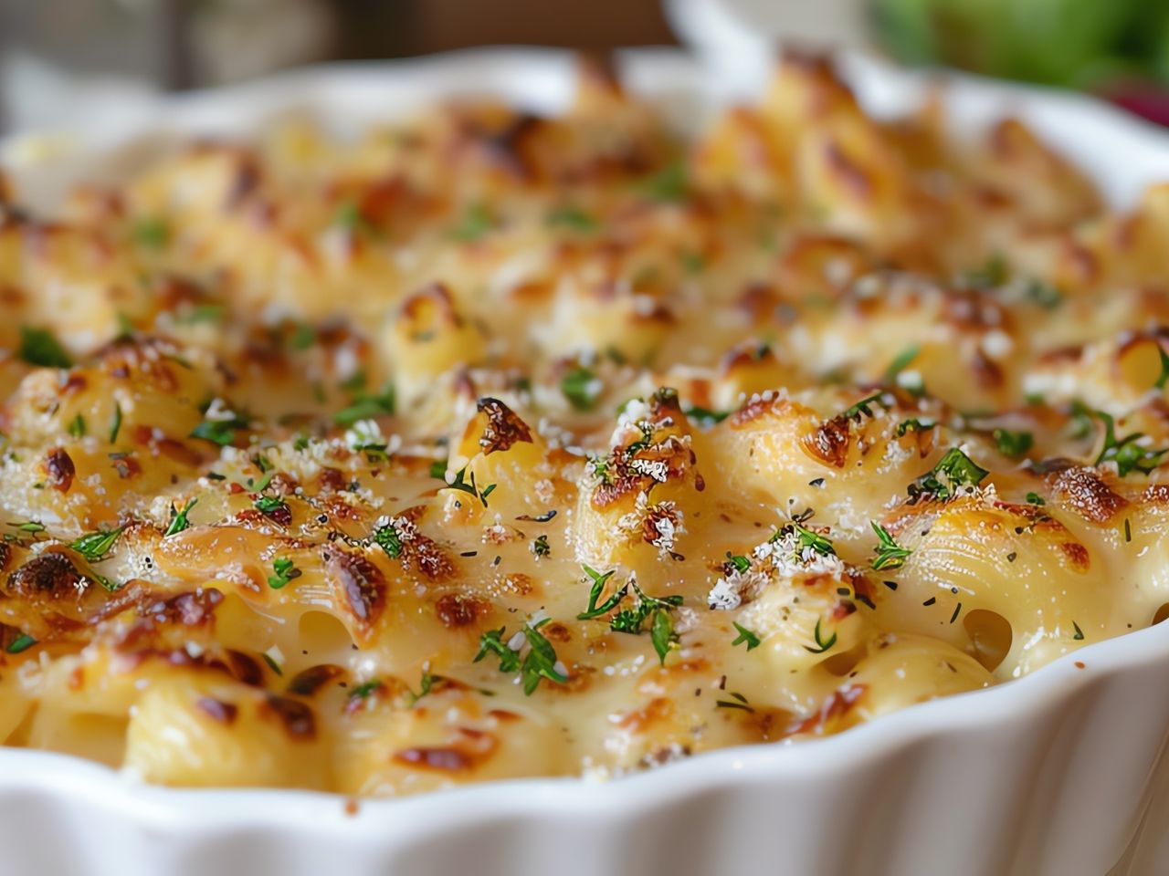 Thumbnail for Caramelized Onion Baked Mac and Cheese