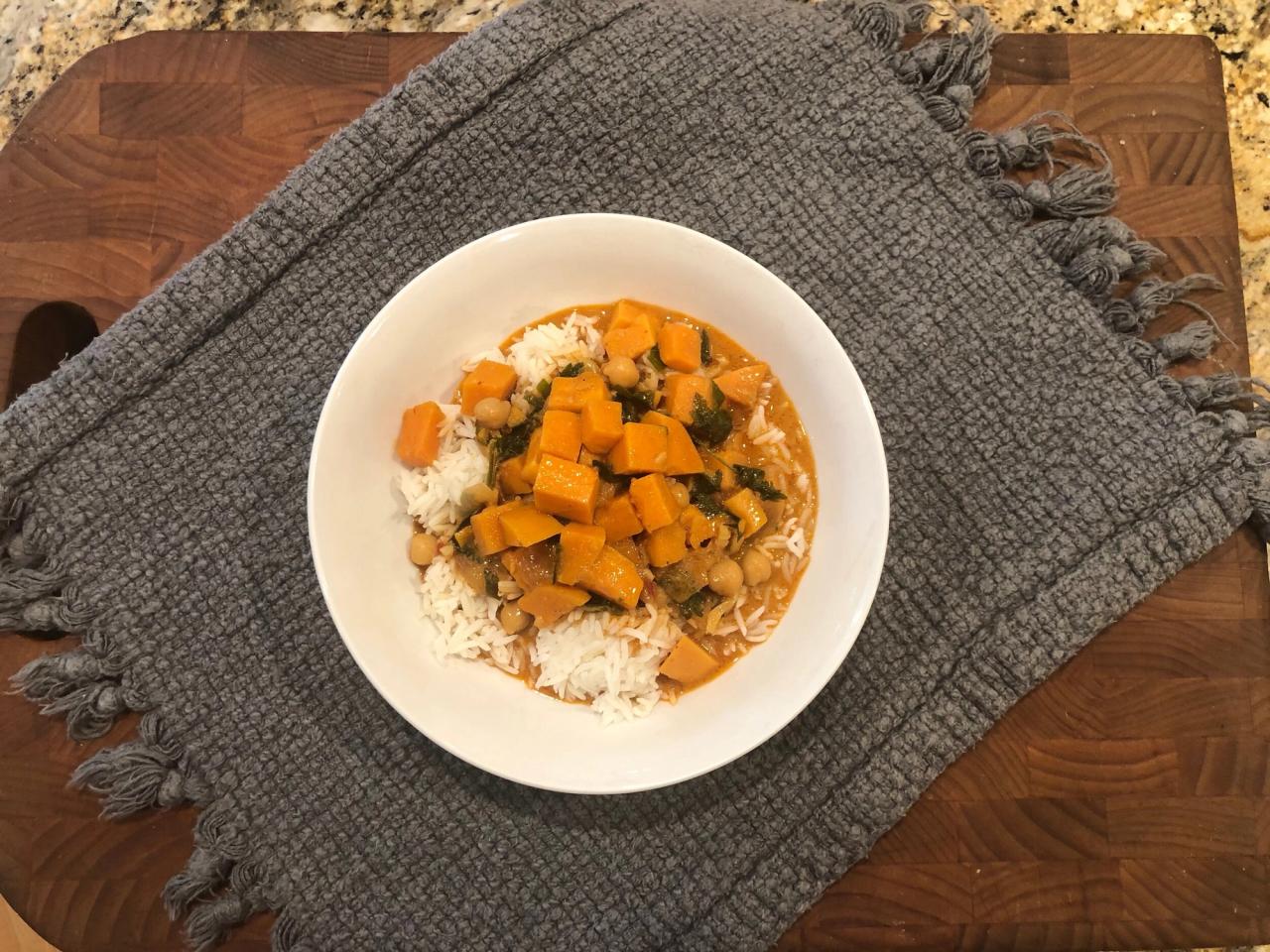 Thumbnail for Sweet Potato and Chickpea Curry