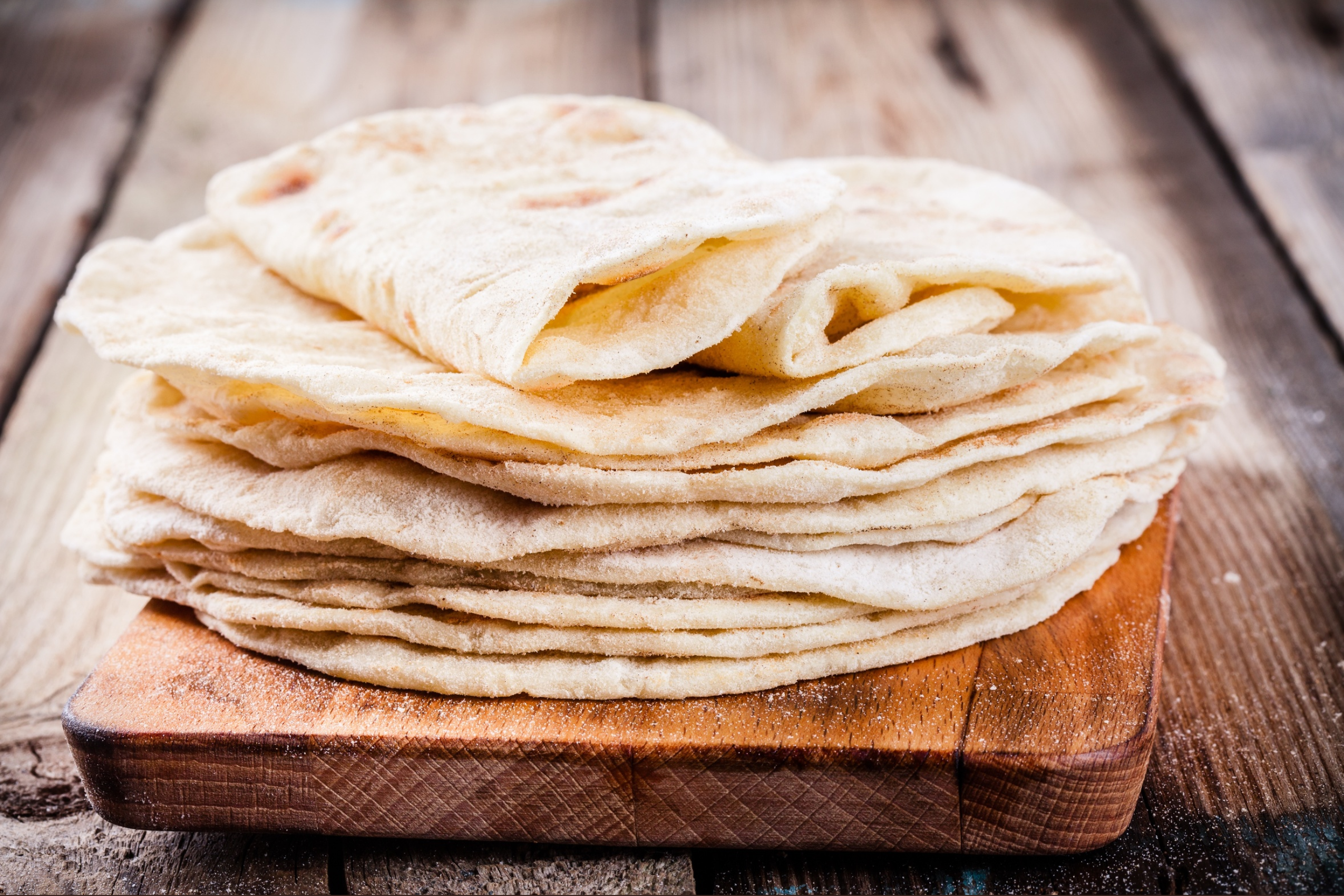 How to make Soft Flour Tortillas / Burrito / Taco Wrappers / Step by Step -  Episode 1209 