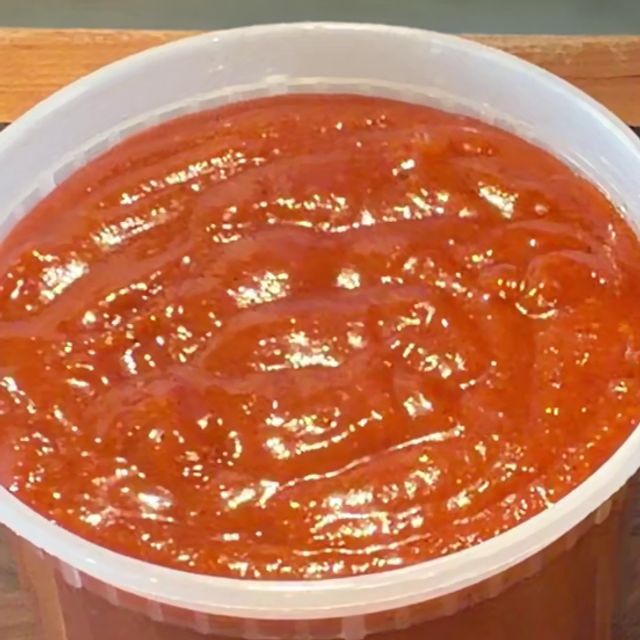 Thumbnail image for Harissa Peach BBQ Sauce