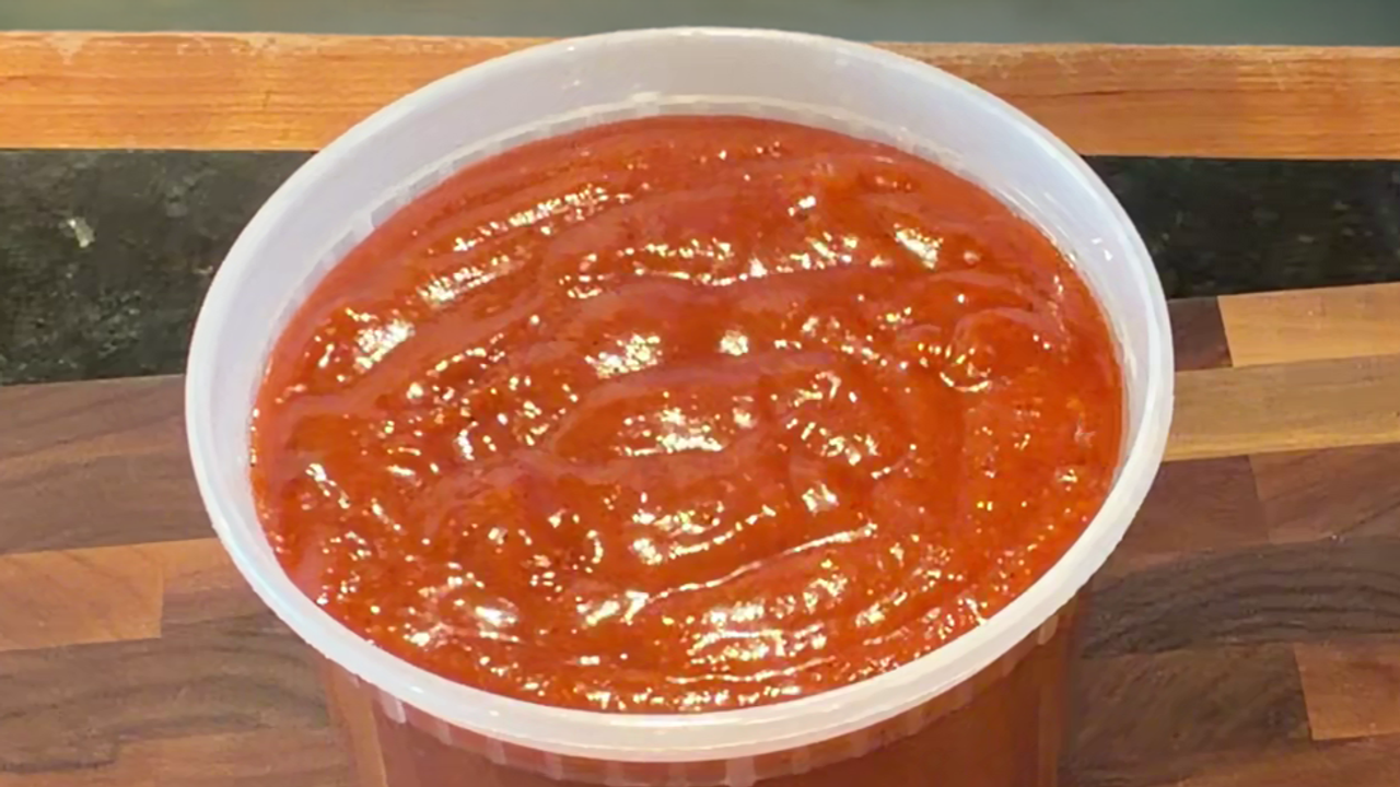 Cover Image for Harissa Peach BBQ Sauce