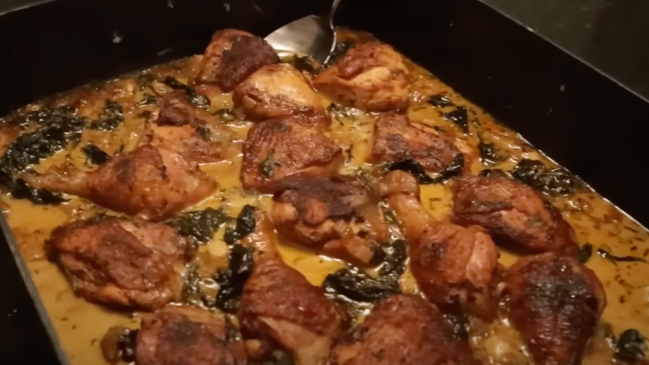 Cover Image for Braised Maple Kale Chicken
