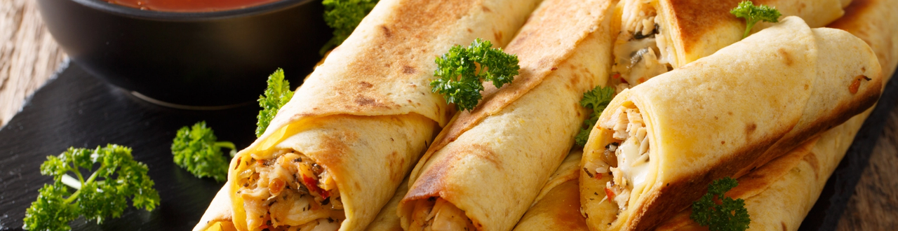 Cover Image for Chipotle Baked Chicken Taquitos 