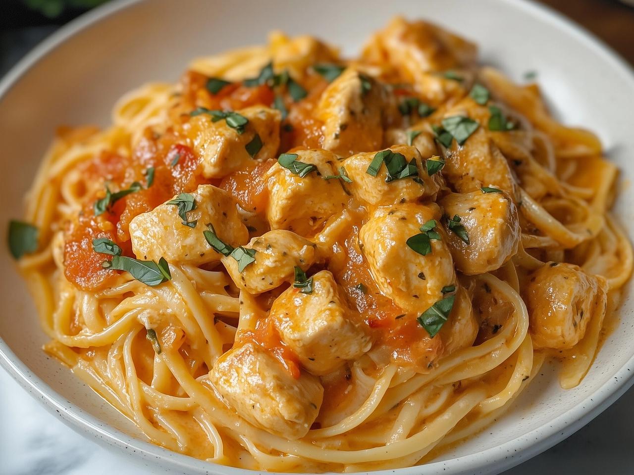 Thumbnail for Creamy Marinara Basil Chicken