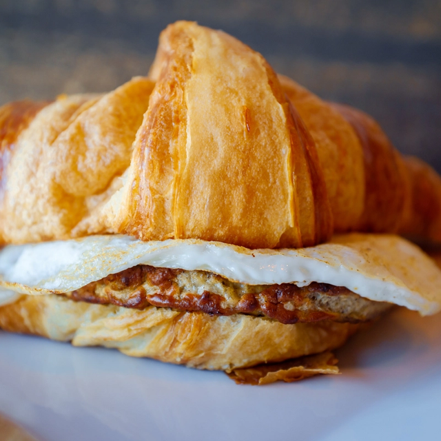 Thumbnail image for Sausage Croissant Breakfast Sandwich