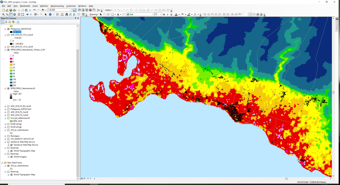 Exposure to coastal flooding