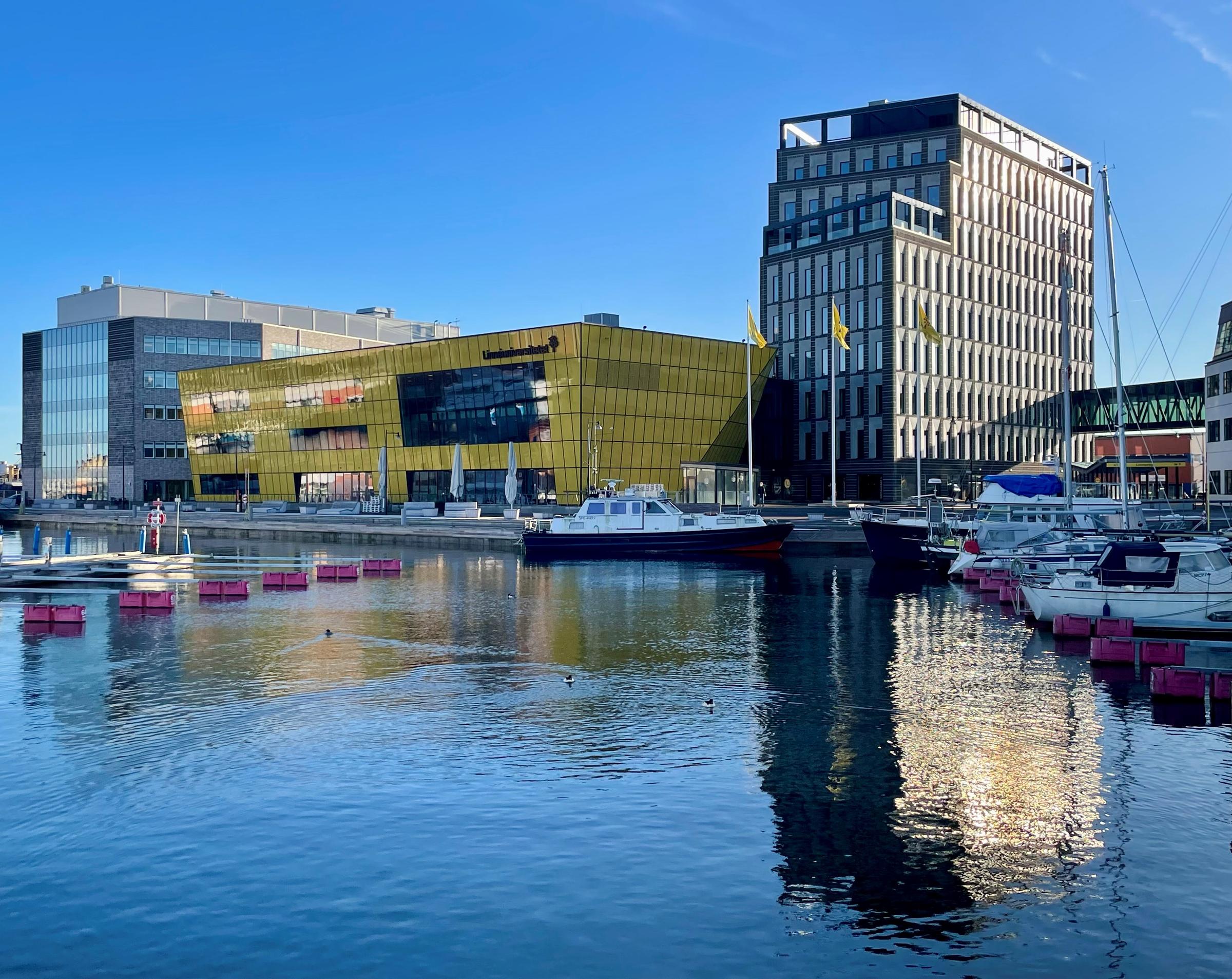 Bild på Linnéuniversitetets campus i Kalmar