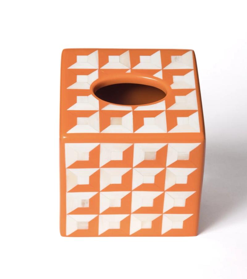 Deco Tissue Box Cover – Bone & Resin