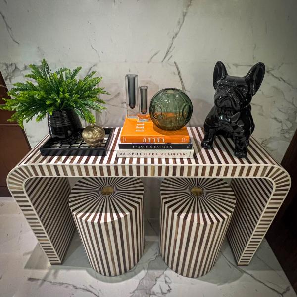 Lyn Console & Side Table – Pearl White