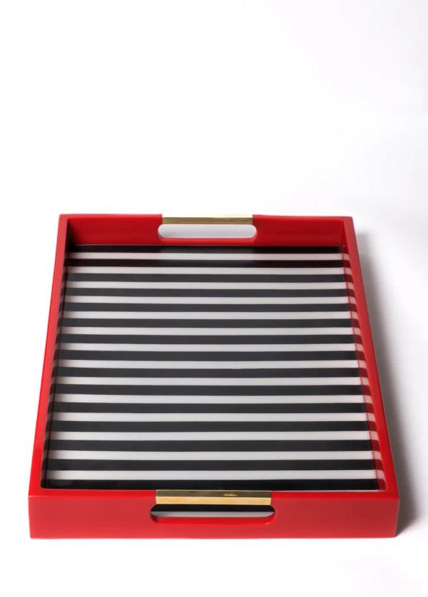 Lyn Serving Tray – Striped