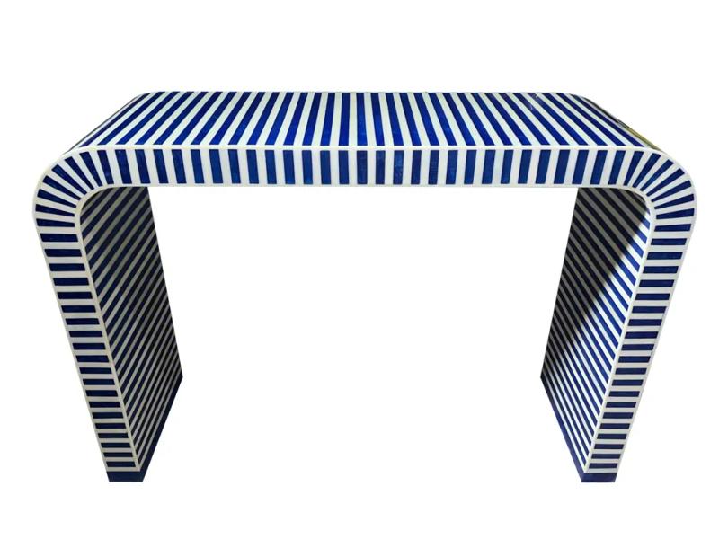 Lyn Console & Side Table – Blue & White