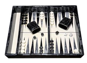 Aterio Home | Image for 'Backgammon Game Set – Black' product
