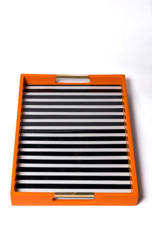 Lyn Serving Tray – Striped