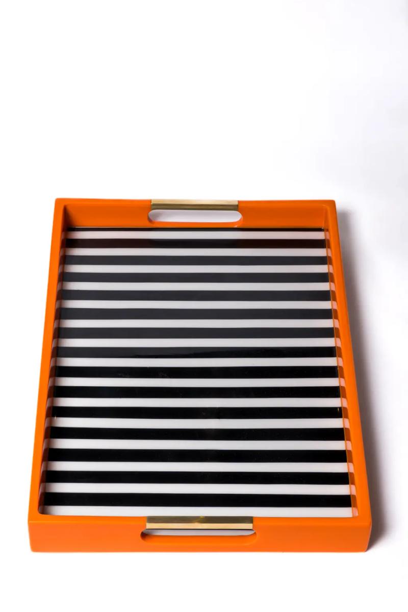 Lyn Serving Tray – Striped