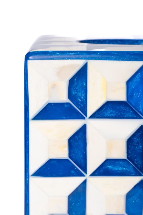 Deco Tissue Box Cover – Bone & Resin