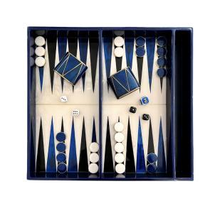 Aterio Home | Image for 'Backgammon Game Set – Navy Blue' product