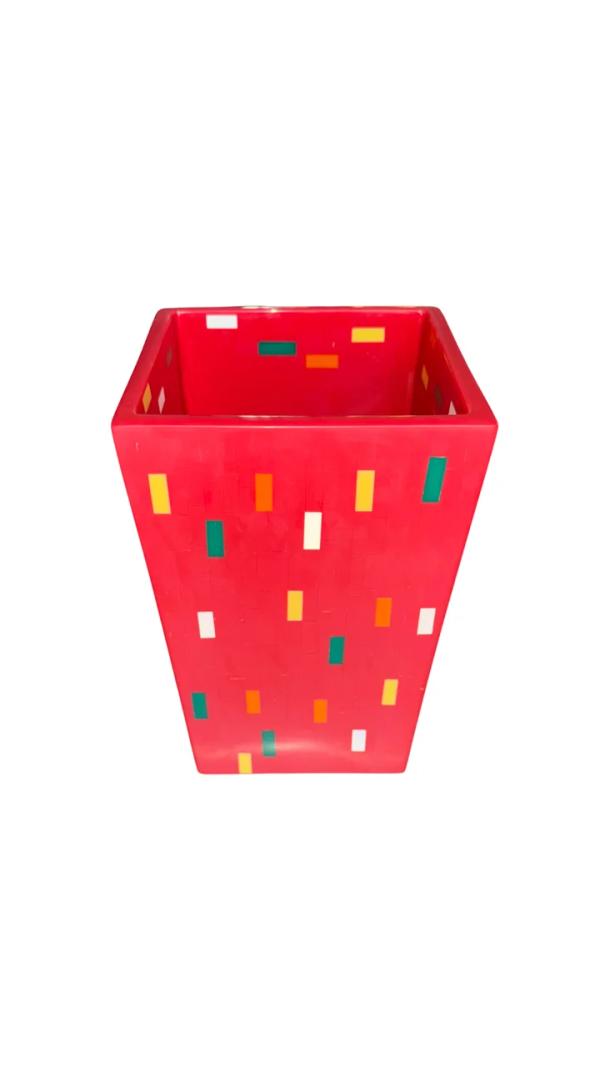 Bamboo Bathroom Accessories Set – Red