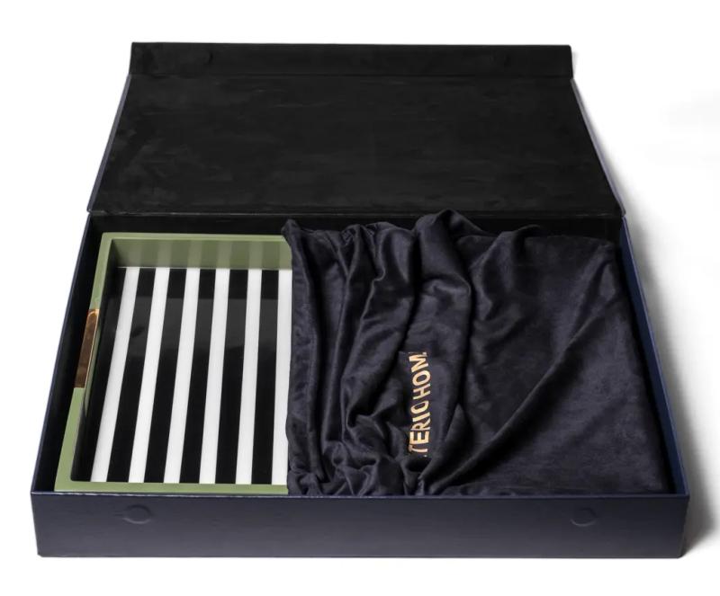 Lyn Serving Tray – Striped