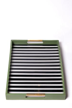 Aterio Home | Image for 'Lyn Serving Tray – Striped' product