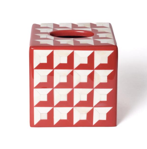 Deco Tissue Box Cover – Bone & Resin