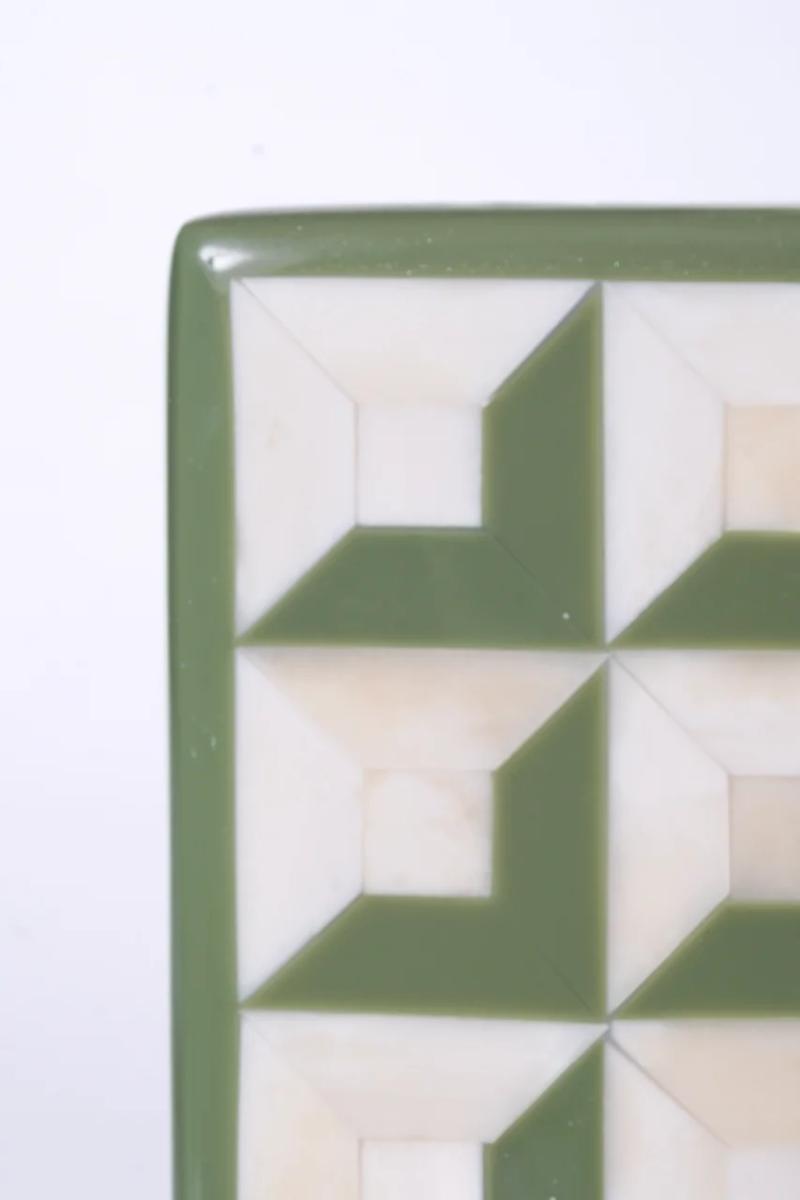 Deco Tissue Box Cover – Bone & Resin