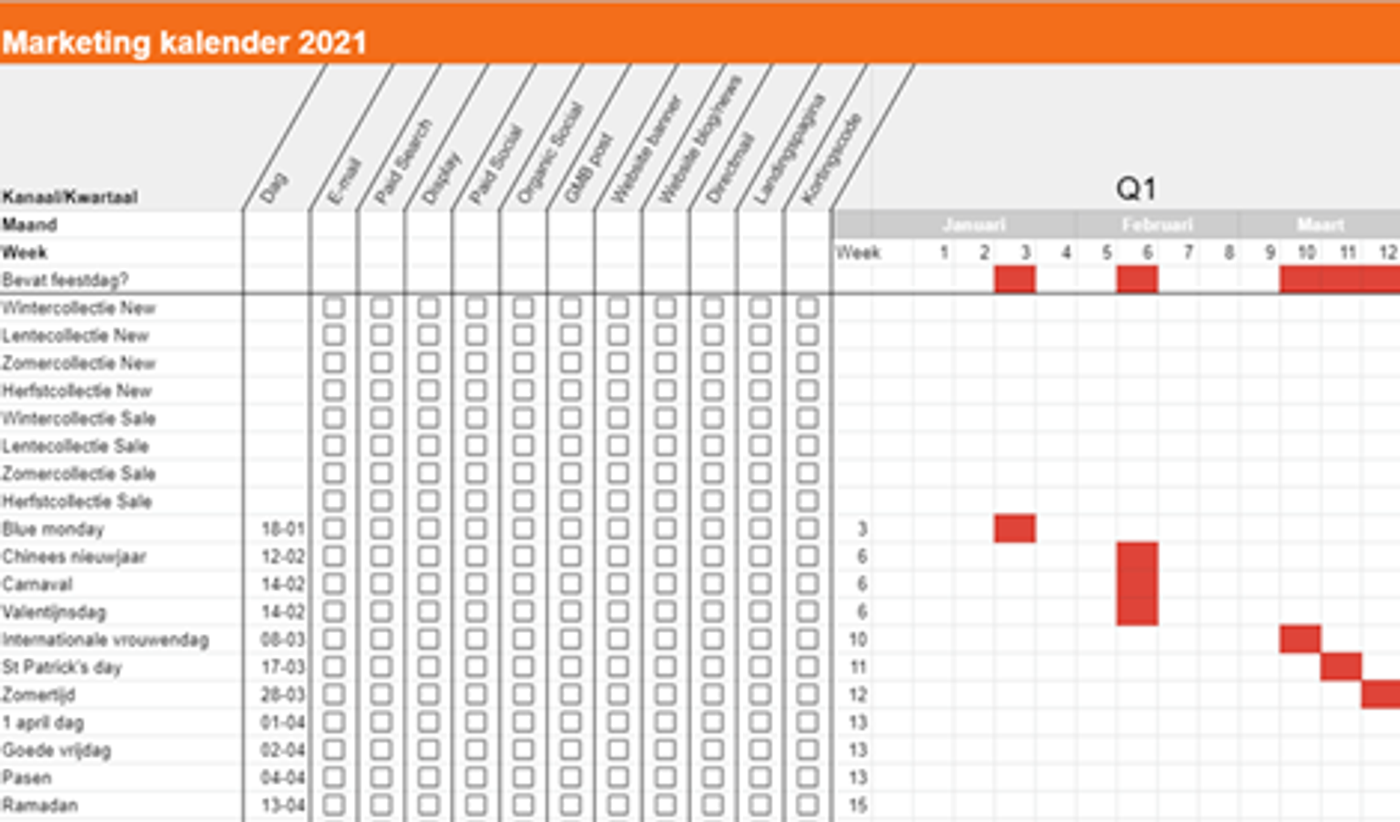 Marketing-kalender