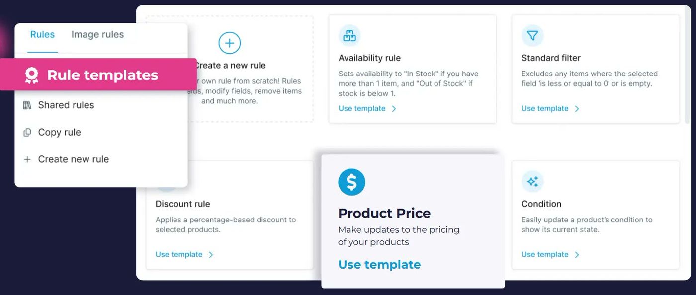 Channable rule templates