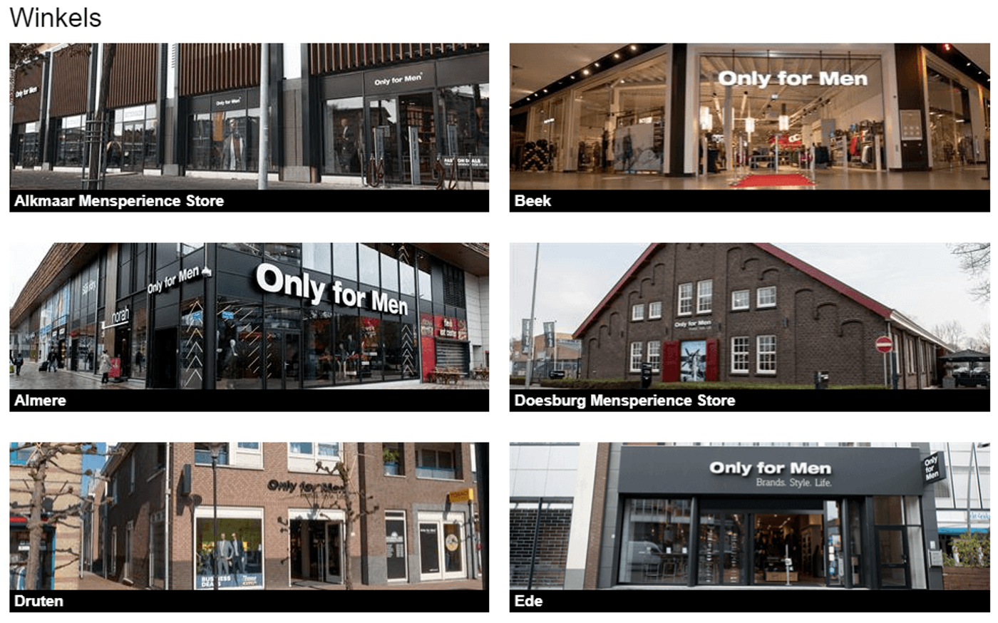 winkelpagina-website