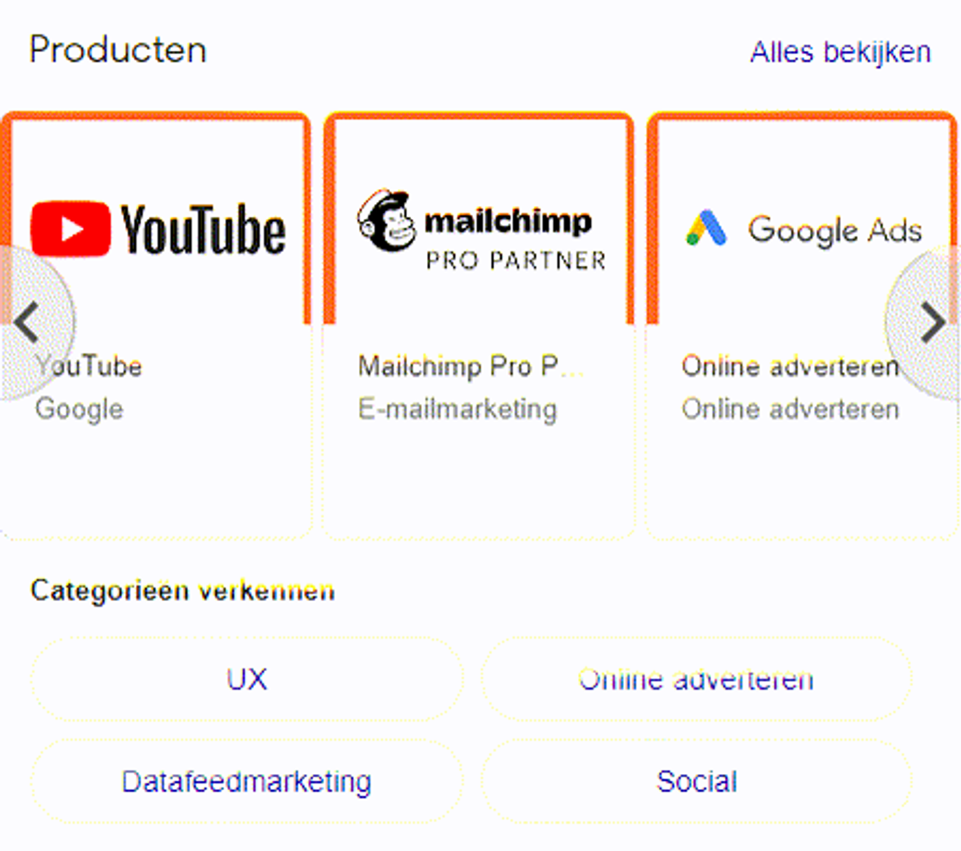 GMB producten