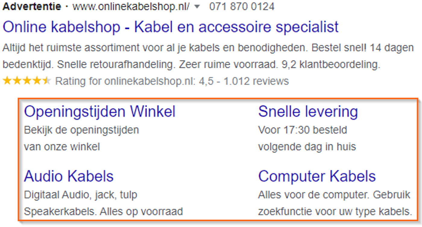 Welke Google Ads extensies zijn er en wanneer gebruik je ze?