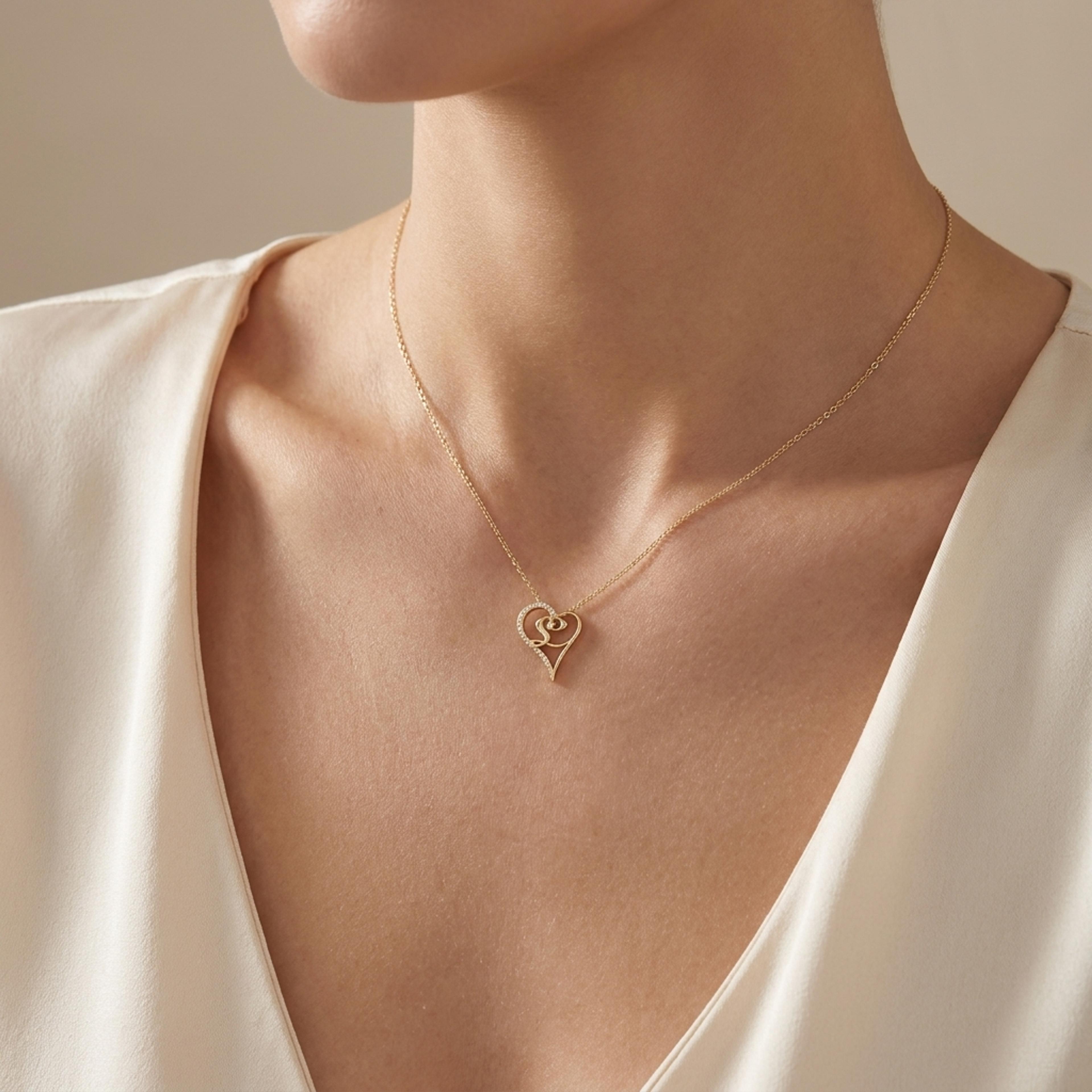 Diamantový přívěsek 75, diamant, žluté zlato na krku — Zlatnictví Vaněk Kolín