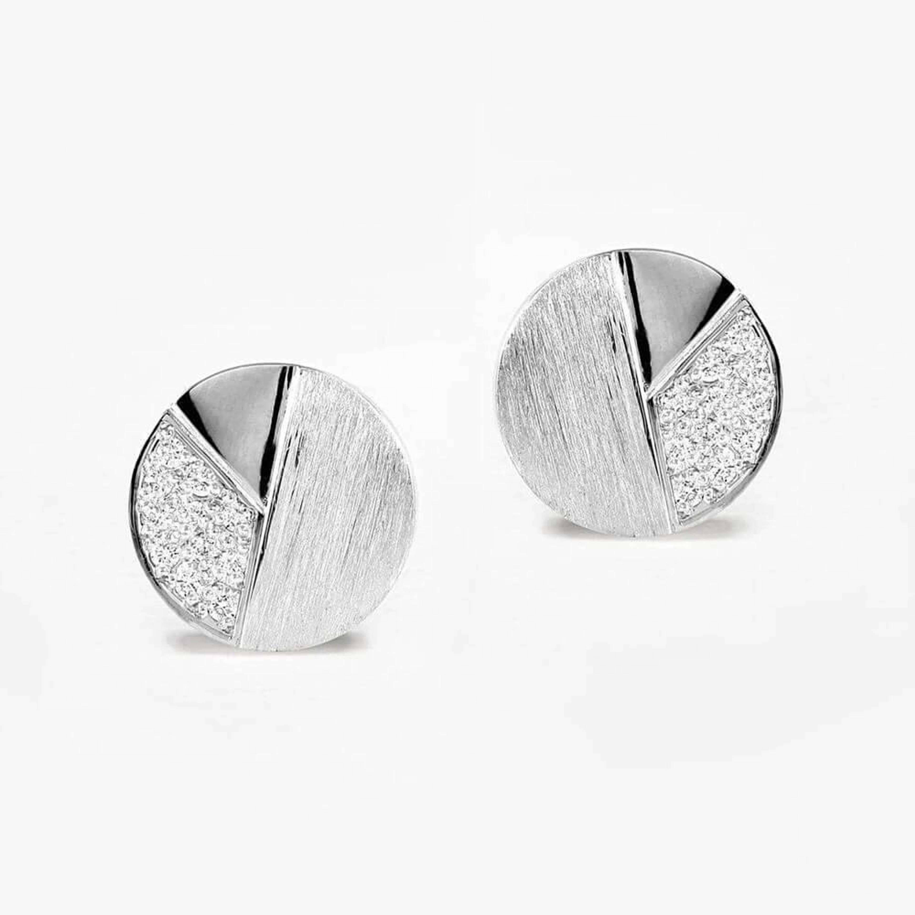 Diamantové náušnice 03, diamant, bílé zlato — Zlatnictví Vaněk Kolín